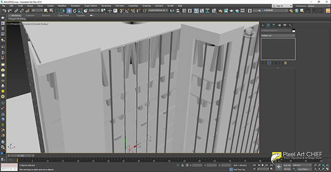 3Ds Max ile Bina Modelleme İş Akışı - Pixel Art CHIEF