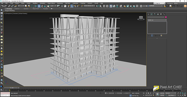 3Ds Max ile Bina Modelleme İş Akışı - Pixel Art CHIEF