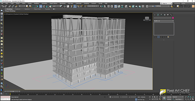 3Ds Max ile Bina Modelleme  Ak - Pixel Art CHIEF