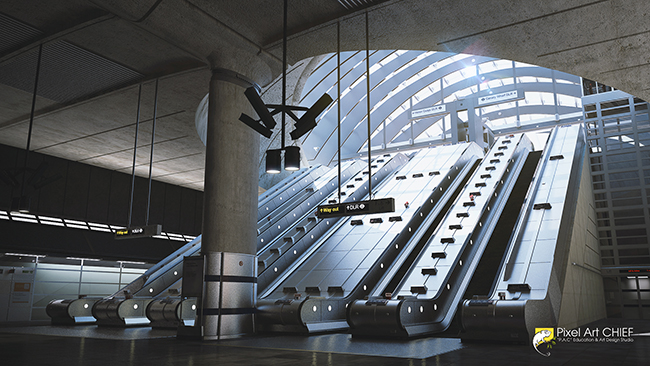 Canary Wharf Station / London