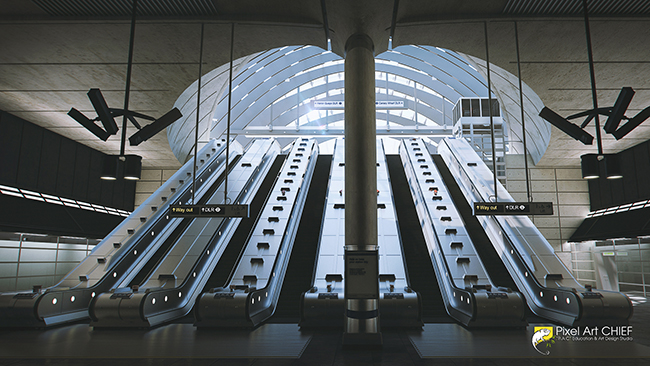 Canary Wharf Station / London