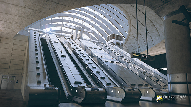 Canary Wharf Station / London