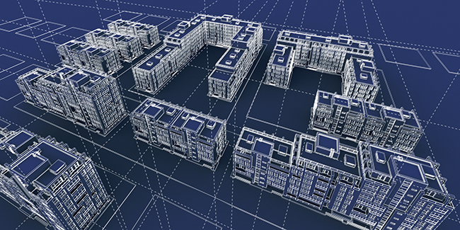 3D izgisel Mavi Sayfalar - Blue Print