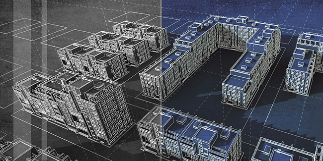 3D izgisel Mavi Sayfalar - Blue Print