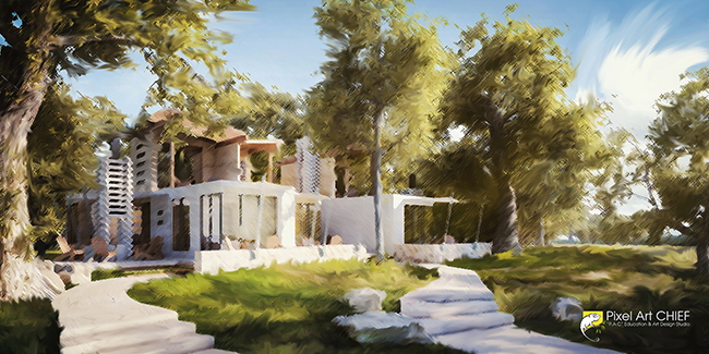Boyalı Tual Görüntüsü Boyalı Tual Görüntüsü