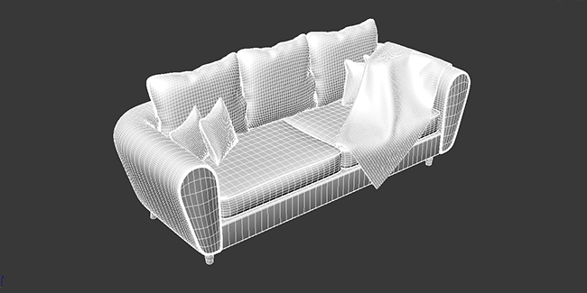 Sofa and Pillow Modelling - Koltuk ve Yastk Modelleme - Pixel Art CHIEF