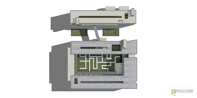 Kış Çalışması Bina Üst Görünümü - Pixel Art CHIEF Kış Çalışması Bina Üst Görünümü - Pixel Art CHIEF
